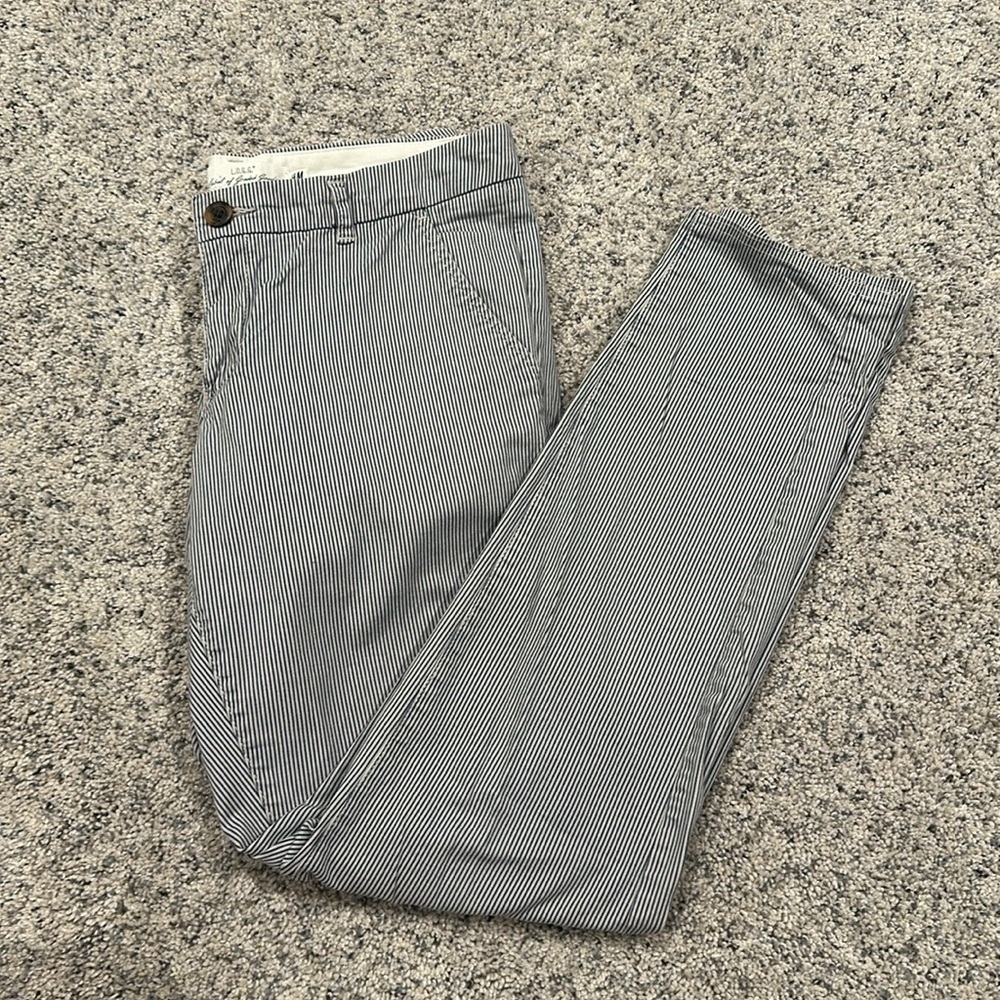 H&M Logg cotton stripe skinny pants